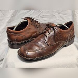 Born M6355 Brown Leather Lace Up Oxford Casual Mens Sz 12 M